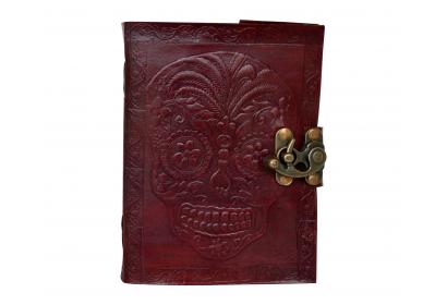 Day Of Dead Handmade Leather Journal Note Book Blank Dairy Writing Journal 